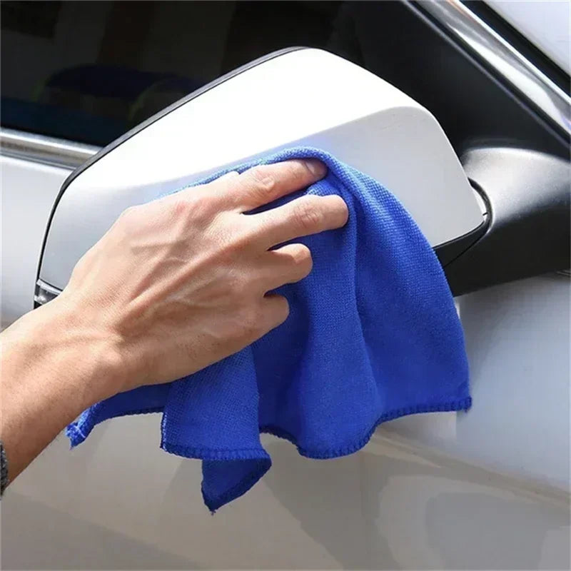 20pcs 30x30cm Microfiber Cleaning Cloths – Car, Home, Window, Salon, and Auto Polishing