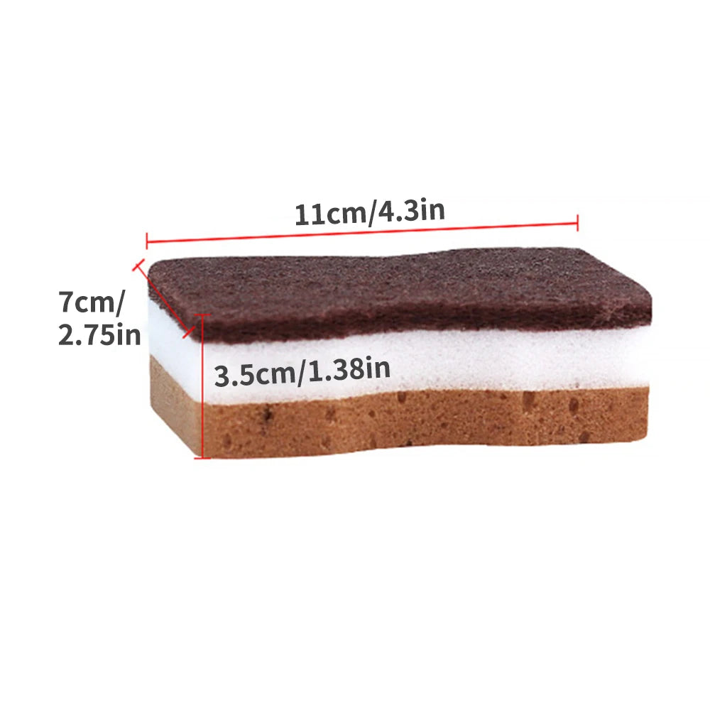 5/10/20 Pack High-Density Cleaning Sponges – Sand Seaweed Sponge for Kitchen & Bathroom