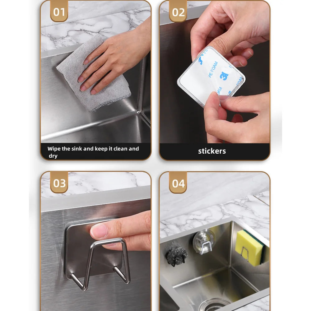 Stainless Steel Sink Sponge Holder