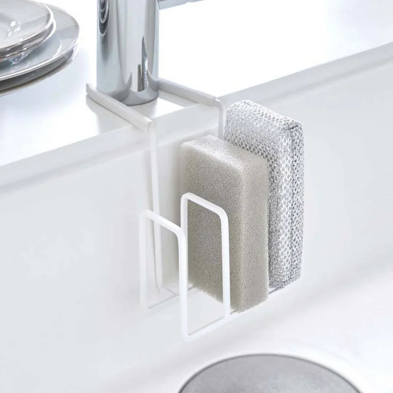 New Kitchen Faucet Sink Storage Rack Sponge Cloth Holder Multi-Functional Sponge Draining Rack