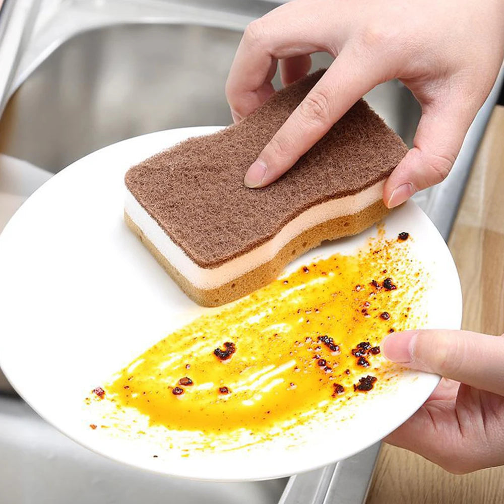 5/10/20 Pack High-Density Cleaning Sponges – Sand Seaweed Sponge for Kitchen & Bathroom