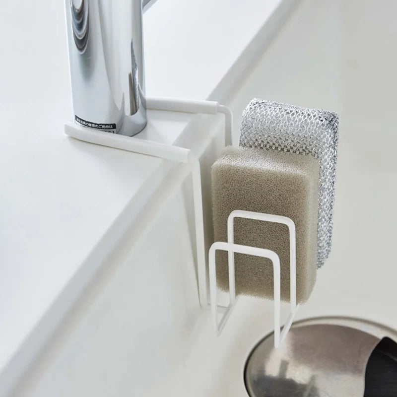 New Kitchen Faucet Sink Storage Rack Sponge Cloth Holder Multi-Functional Sponge Draining Rack