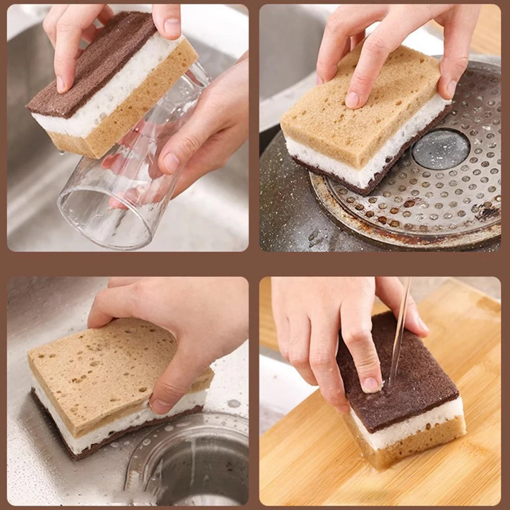 5/10/20 Pack High-Density Cleaning Sponges – Sand Seaweed Sponge for Kitchen & Bathroom