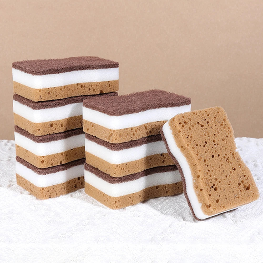 5/10/20 Pack High-Density Cleaning Sponges – Sand Seaweed Sponge for Kitchen & Bathroom