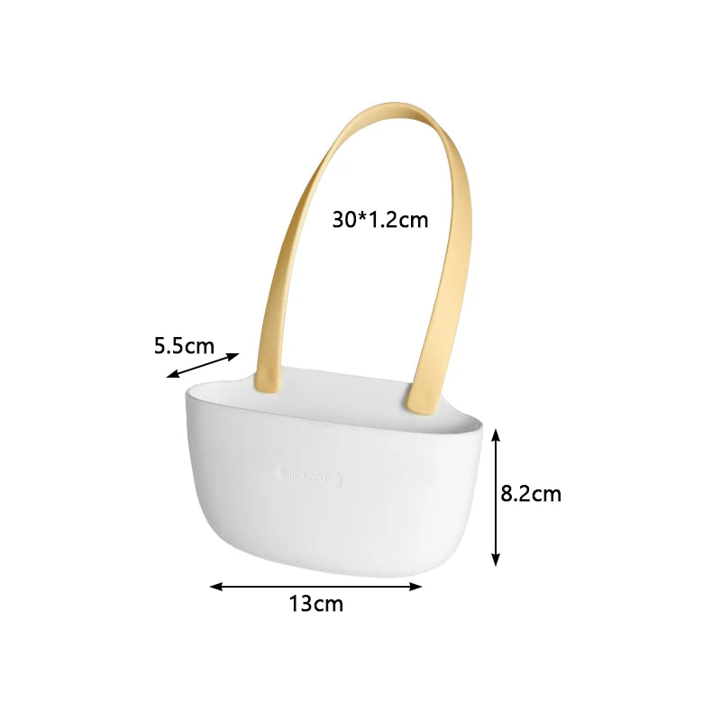 Adjustable Kitchen Sink Hanging Organizer – Drain Basket & Sponge Holder