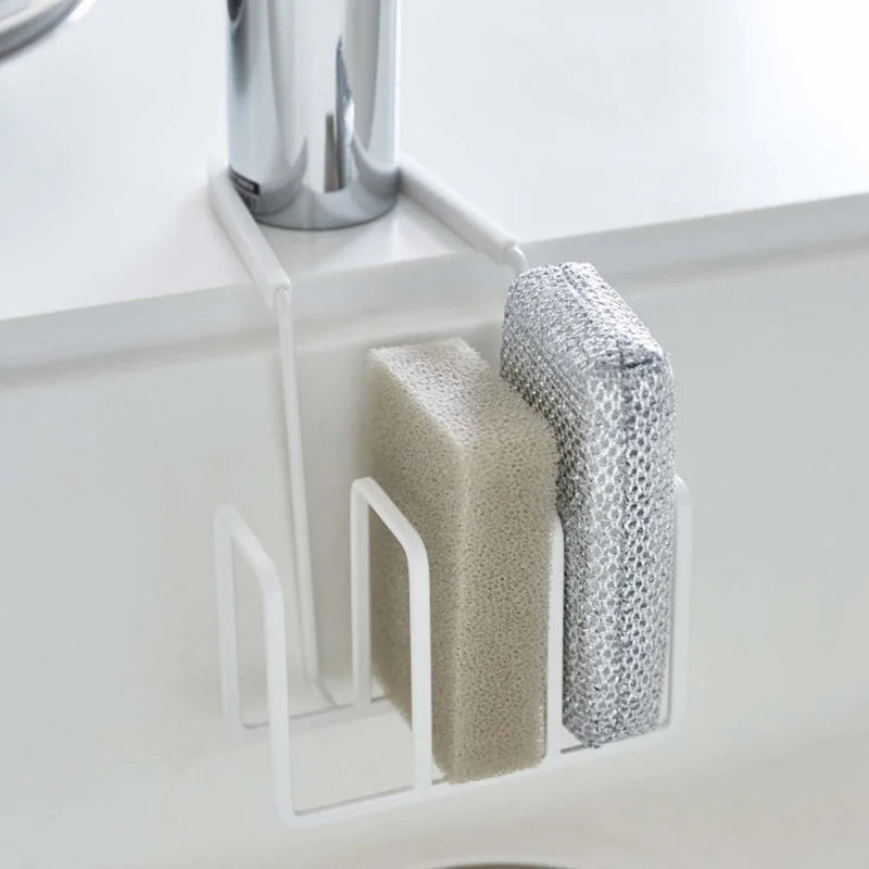 New Kitchen Faucet Sink Storage Rack Sponge Cloth Holder Multi-Functional Sponge Draining Rack